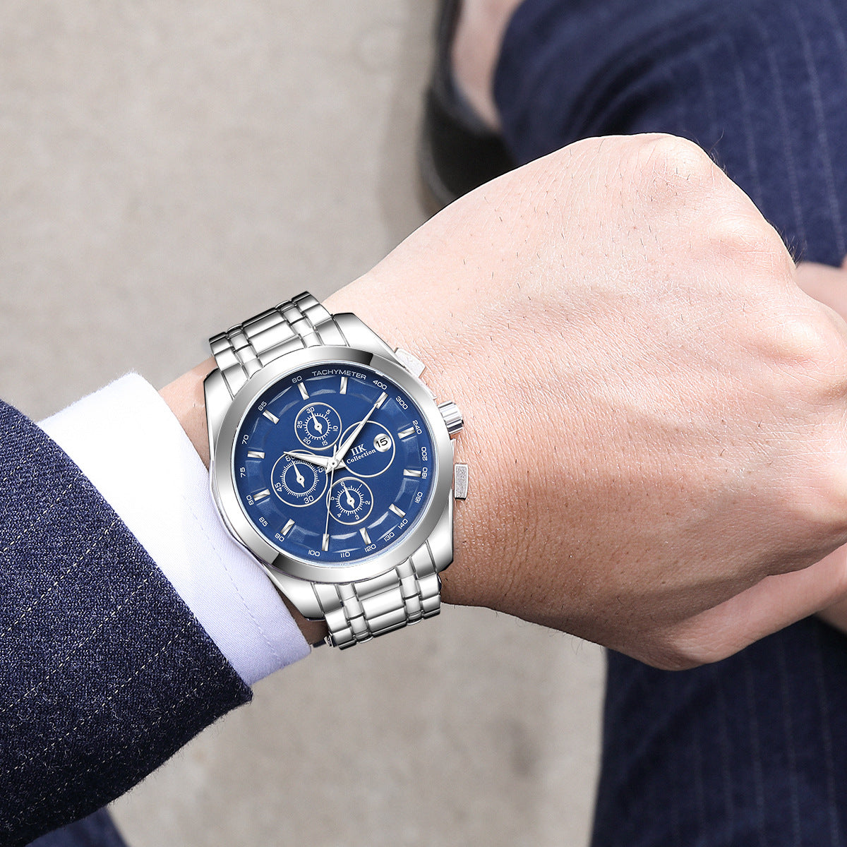 New Luminous Hands Alloy Mens Quartz Watch - ARCHSHOPE