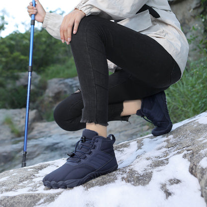 Outdoor Sports Cotton Shoes For Men And Women Winter Warm Slip-on Boots Wear-resistant Anti-ski Thickened Shoes Couple - ARCHSHOPE