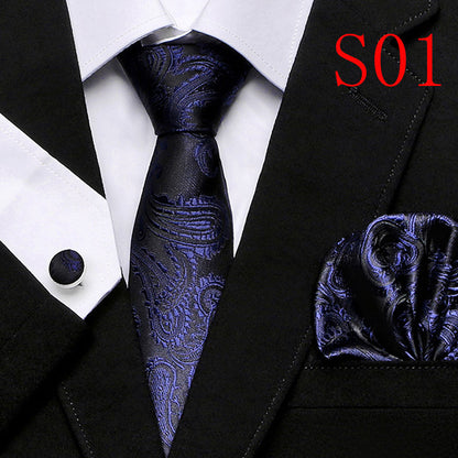 Paisley Series European And American Fashion Tie Three-piece Suit - ARCHSHOPE