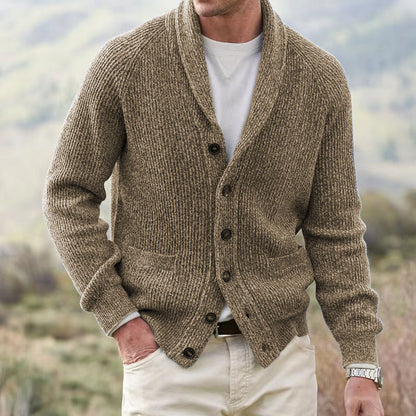 Men's Lapel Multi-button Thickening Cardigan Coat - ARCHSHOPE