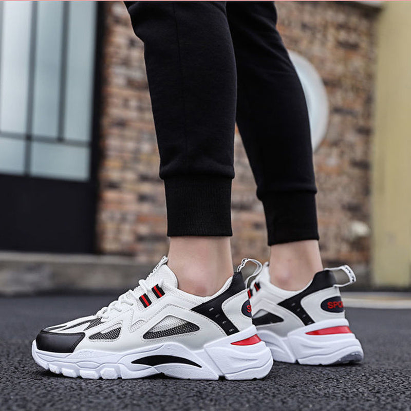 Weiße Turnschuhe Männer Rutschfeste Walking Laufschuhe Sport