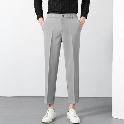 New Suit Pants Men's Ninth Casual Straight Pants
