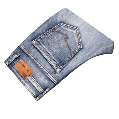 Retro Dünne Jeans Gerade Lose Freizeithose Männer