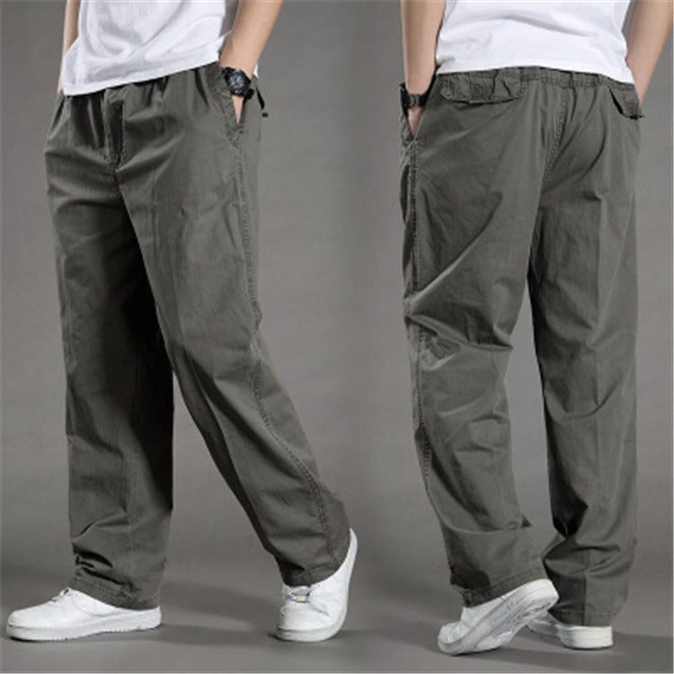 Neue lässige Herren-Overalls aus Baumwolle in Übergröße