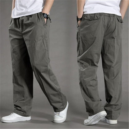 Neue lässige Herren-Overalls aus Baumwolle in Übergröße
