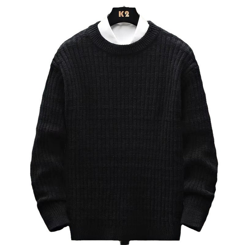 Neu Winter Crew Neck Pullover männer Lose Oberbekleidung