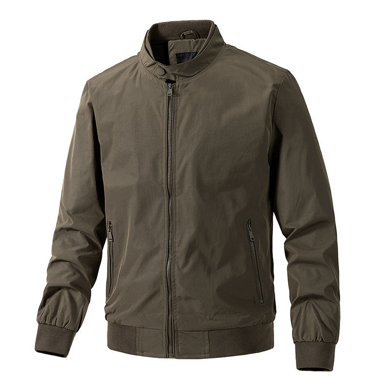 Herrenjacke, dünne Übergröße, einfache Fliegerjacke