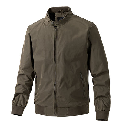 Herrenjacke, dünne Übergröße, einfache Fliegerjacke