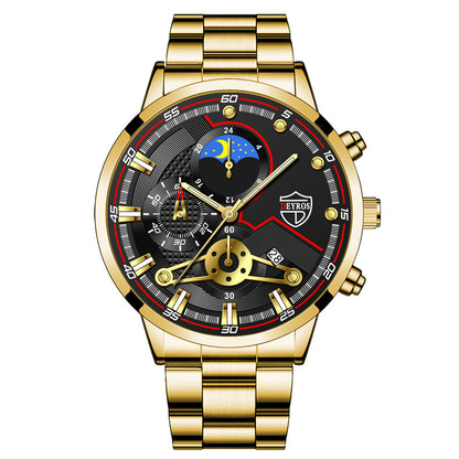 Fashion Men's Calendar Wristwatch Business Quartz Watch Student Watch - ARCHSHOPE