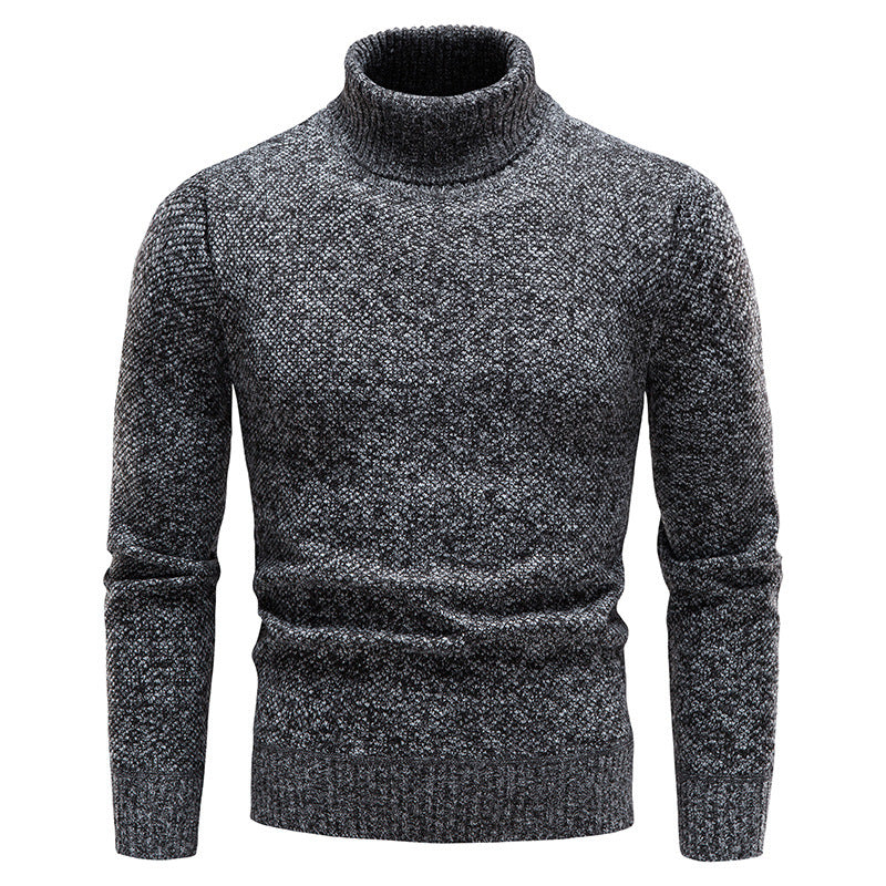 Pull à col roulé extérieur pour homme