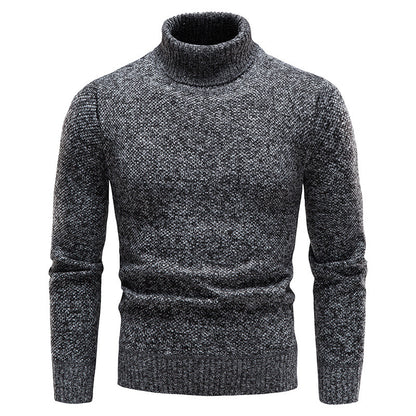 Pull à col roulé extérieur pour homme