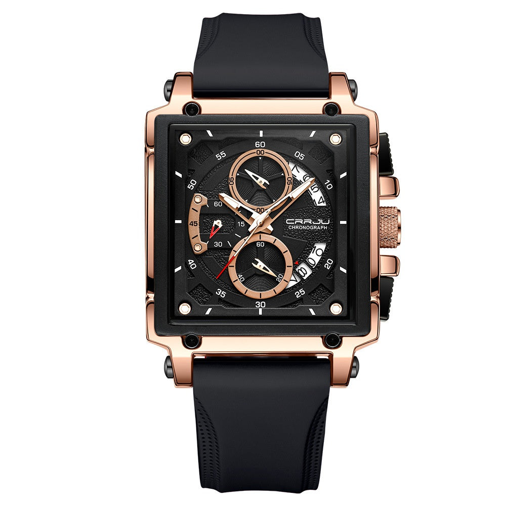 Simple Business Tape Mens Calendar Watch - ARCHSHOPE