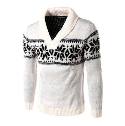 Pull simple et décontracté pour homme, tendance et polyvalente, idéal pour Noël