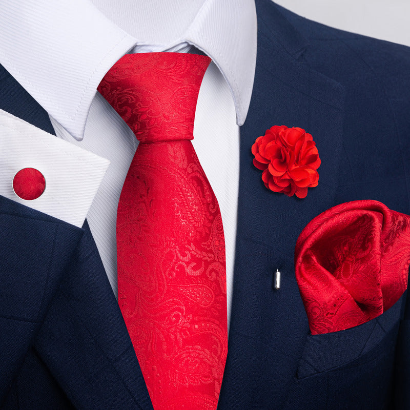 Men's Tie Suit Pocket Square Combo 8 - ARCHSHOPE