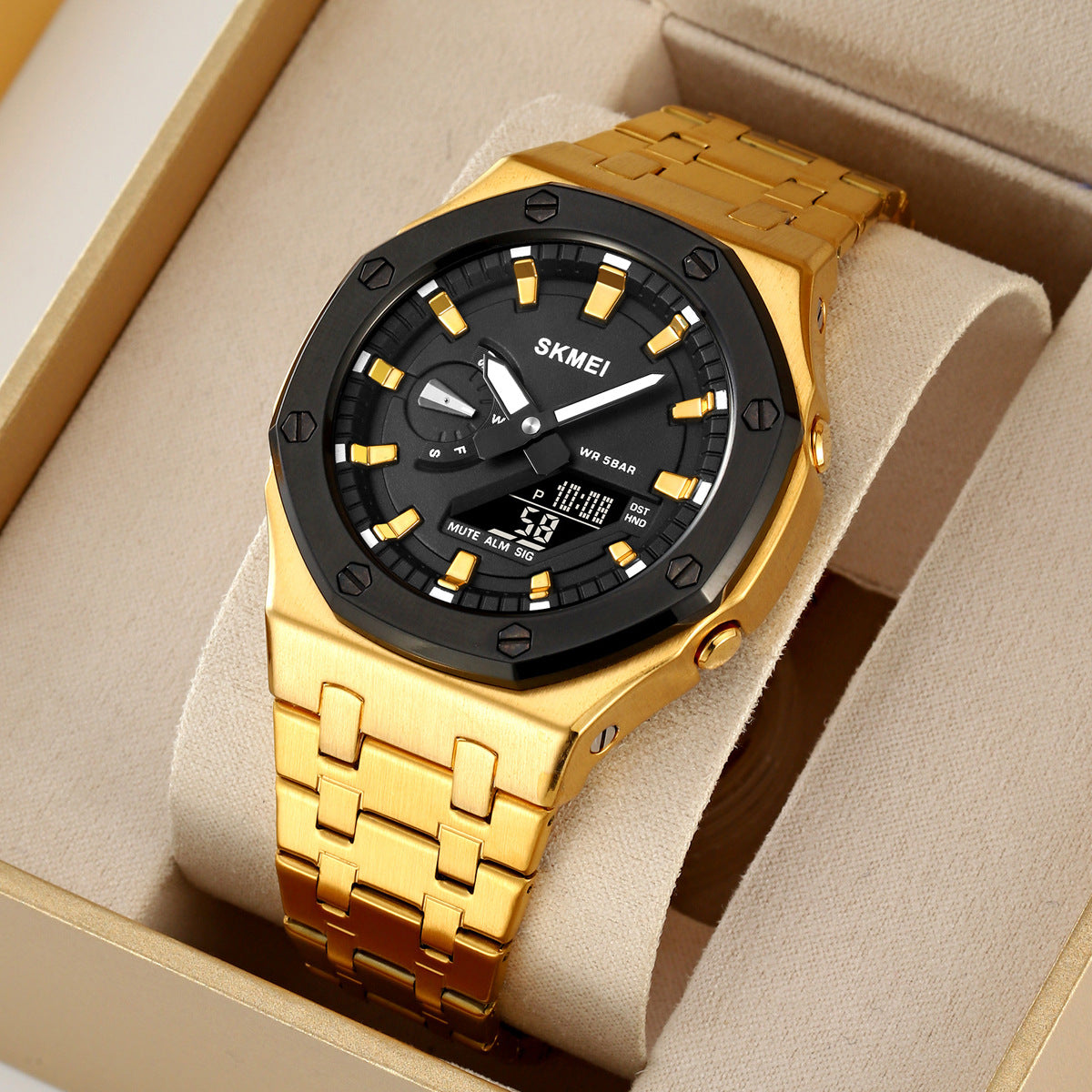 Men's Creative Multifunction Dual-Display Business Electronic Watch - ARCHSHOPE