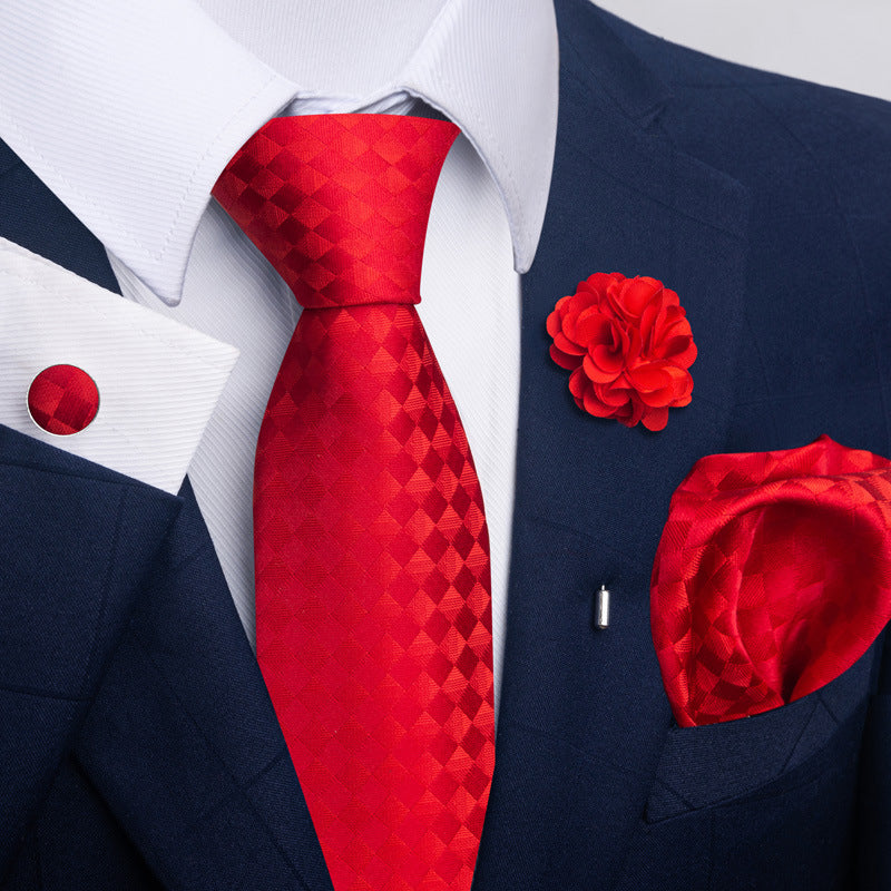 Men's Tie Suit Pocket Square Combo 8 - ARCHSHOPE