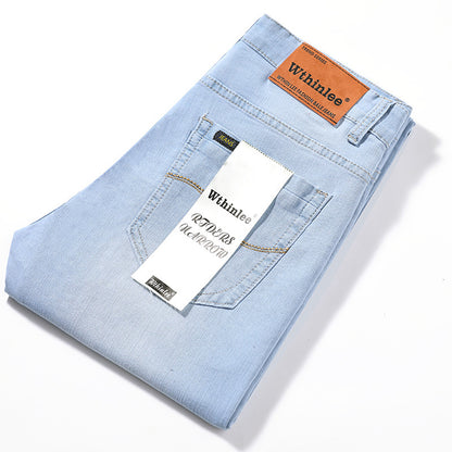 Jeans d'été pour hommes Pantalons droits pour hommes