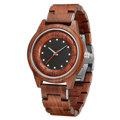 One Piece Wooden Fashionable Quartz Watch - ARCHSHOPE