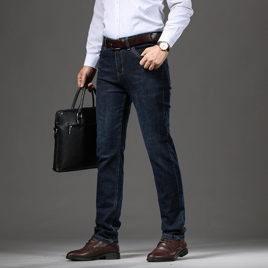 Jeans extensibles amples grande taille pour l'automne et l'hiver
