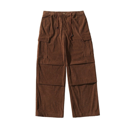 Herbst und Winter Gerade Casual Wide-Leg Cord Overalls Männer