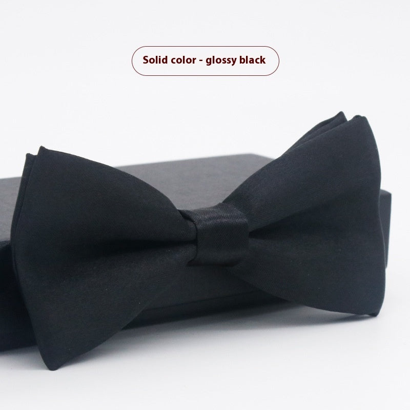 Men's Solid Color Formal Wear Wedding Business Casual Groom Groomsman Bow Tie - ARCHSHOPE