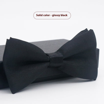 Men's Solid Color Formal Wear Wedding Business Casual Groom Groomsman Bow Tie - ARCHSHOPE