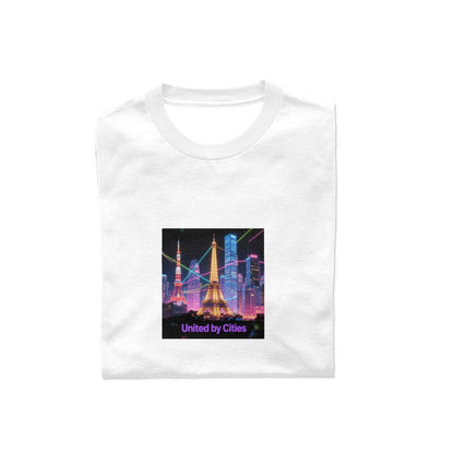 City Printed Men's Pure Cotton T-shirt - Casual Round Neck, Slightly Elastic, Suitable For Summer Knitted Fabric, Classic Fit Adult Shirt, Couple Shirt - ARCHSHOPE