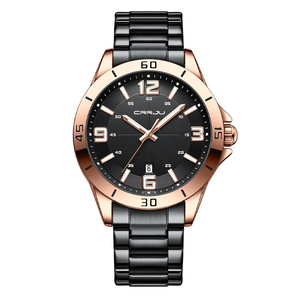 Waterproof Digital Quartz Watch With A Steel Band - ARCHSHOPE