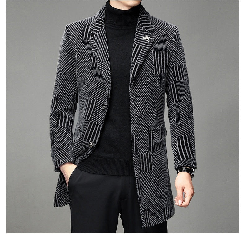 Herren Windbreaker Herbst und Winter Freizeitmantel