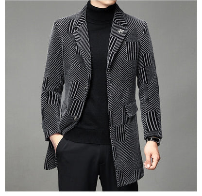 Herren Windbreaker Herbst und Winter Freizeitmantel
