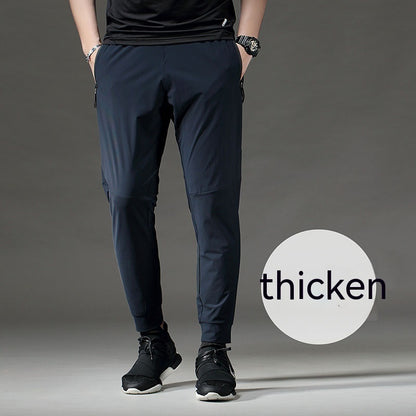 Pantalon de sport imperméable, coupe-vent, respirant, épais, doublé polaire, garde au chaud, élastique, pour le fitness, les loisirs et la course à pied