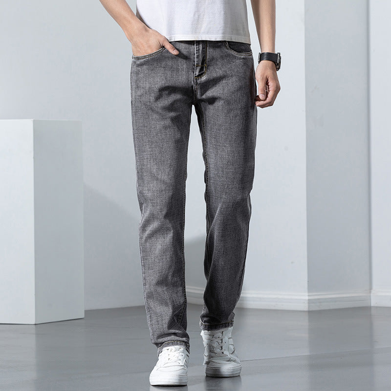 Gerade elastische Trend vielseitige Retro-Nostalgie-Jeans für Männer