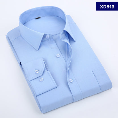 Weißes Langarmhemd für Herren, Werkzeugmode, Business, Berufskleidung, Hemd im koreanischen Stil