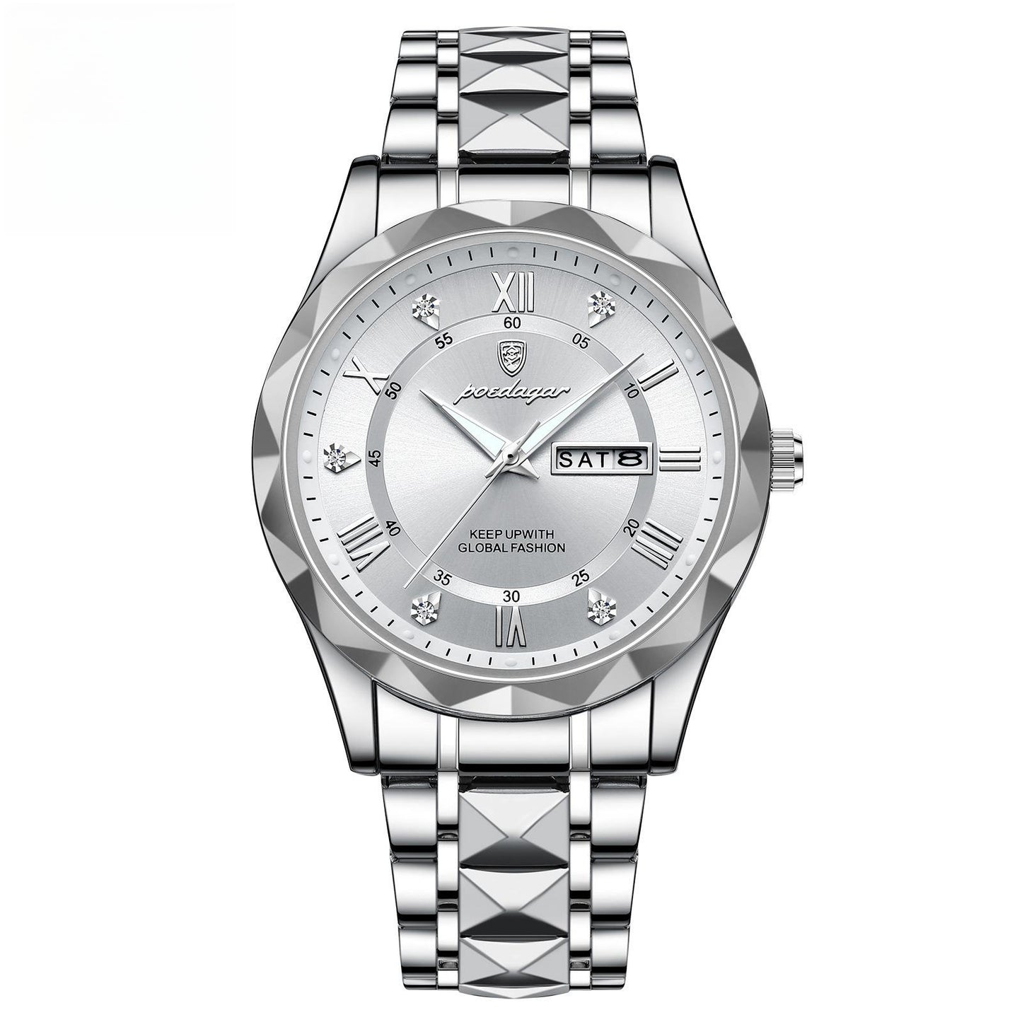 Men's Waterproof Double Calendar Luminous Quartz Watch - ARCHSHOPE