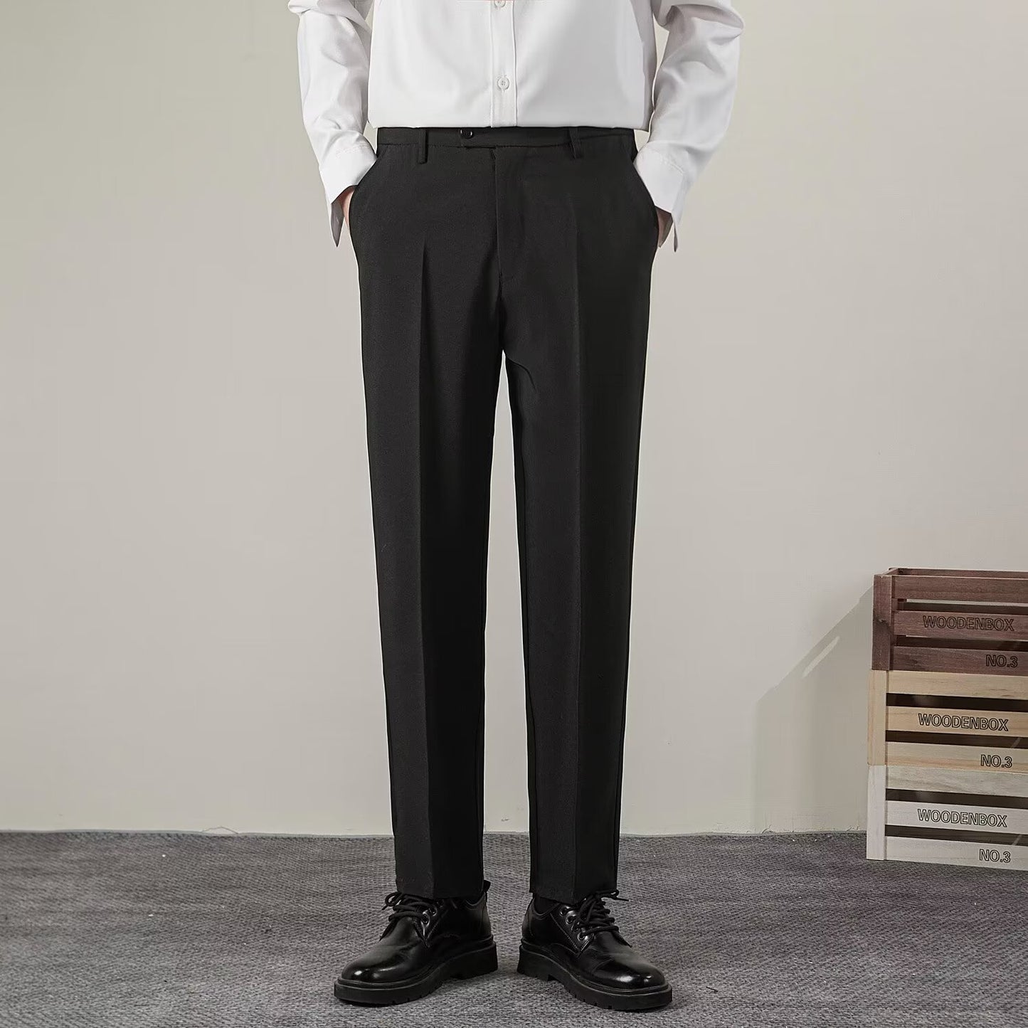 Herren Casual Anzughose Herren Straight