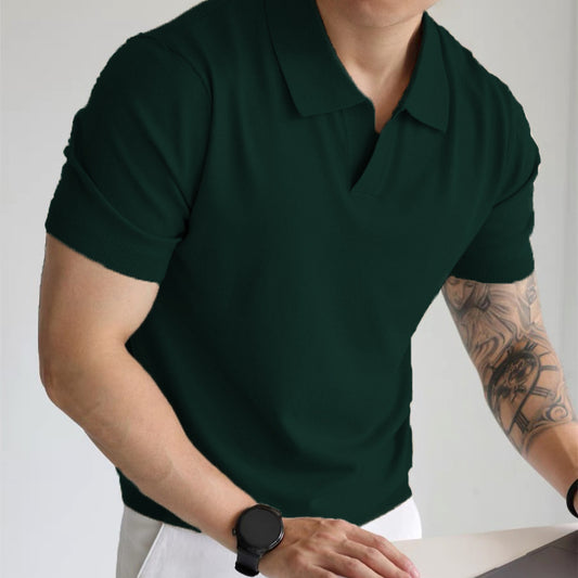 T-shirt d'été à revers amples pour hommes