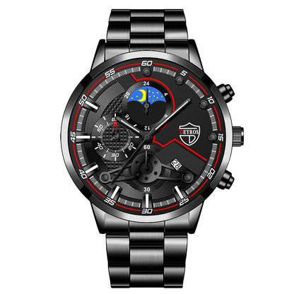 Fashion Men's Calendar Wristwatch Business Quartz Watch Student Watch - ARCHSHOPE