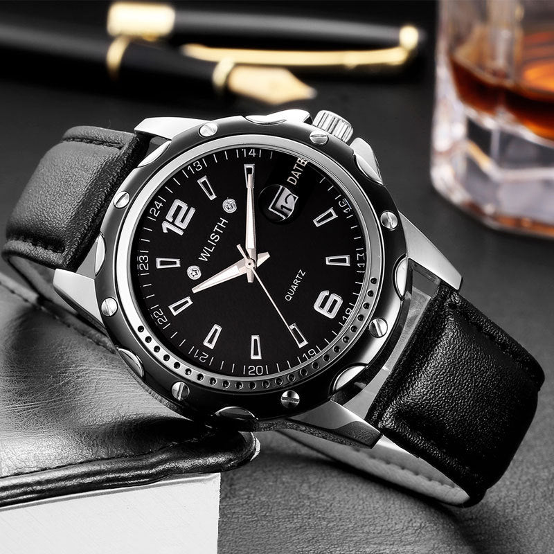 Waterproof Men's Calendar Business Quartz Watch - ARCHSHOPE