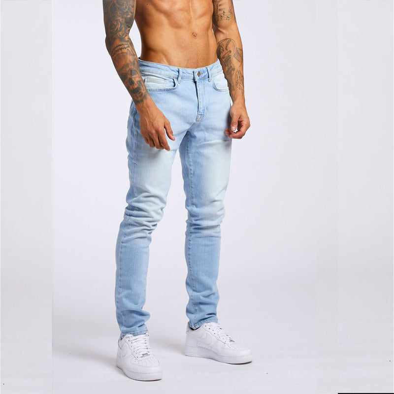 Men's Fashion Casual Slim Fit High Waist Jeans - ARCHSHOPE
