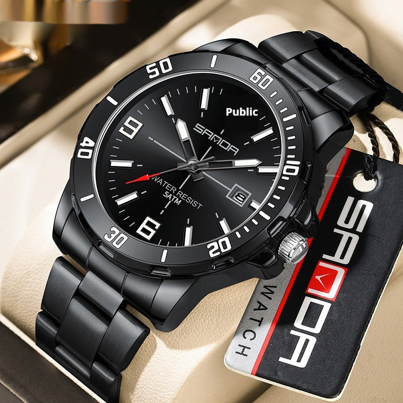 Multifunctional Waterproof Quartz Watch For Men - ARCHSHOPE