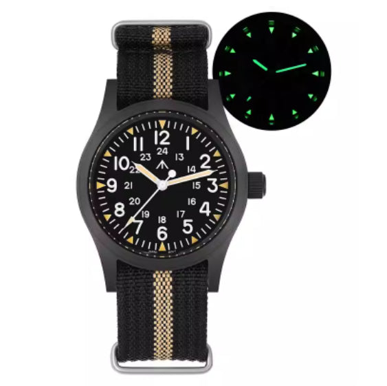 Retro Military Watch With A Quartz Second Hand - ARCHSHOPE