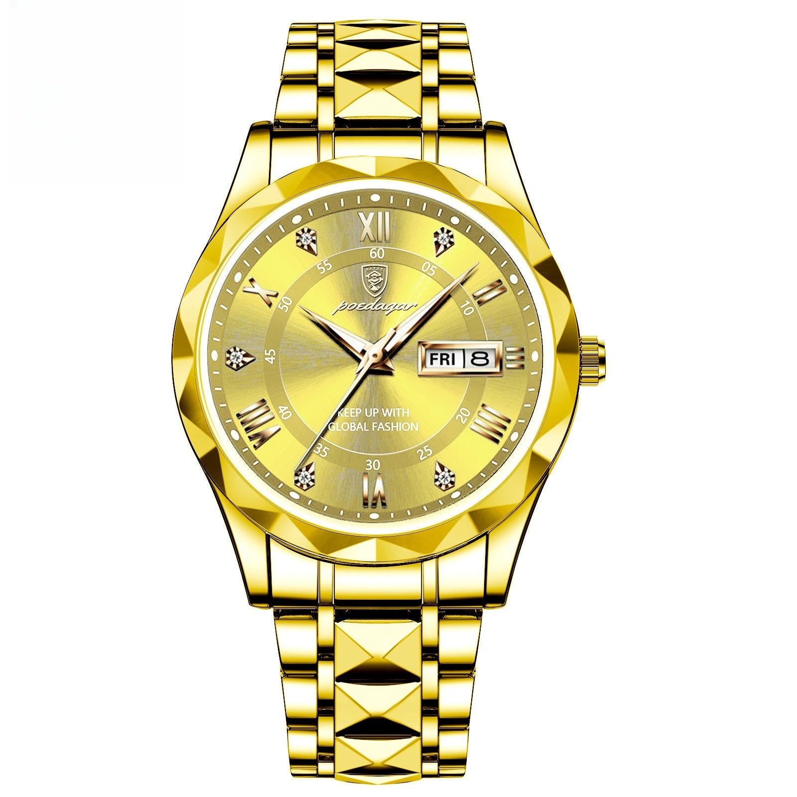 Men's Waterproof Double Calendar Luminous Quartz Watch - ARCHSHOPE