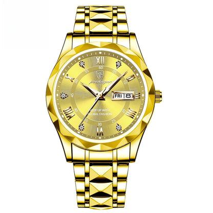 Men's Waterproof Double Calendar Luminous Quartz Watch - ARCHSHOPE