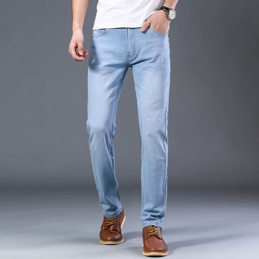 Jean droit élastique confortable pour homme