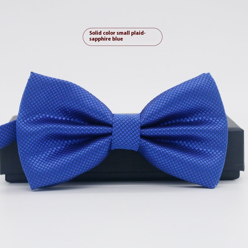 Men's Solid Color Formal Wear Wedding Business Casual Groom Groomsman Bow Tie - ARCHSHOPE