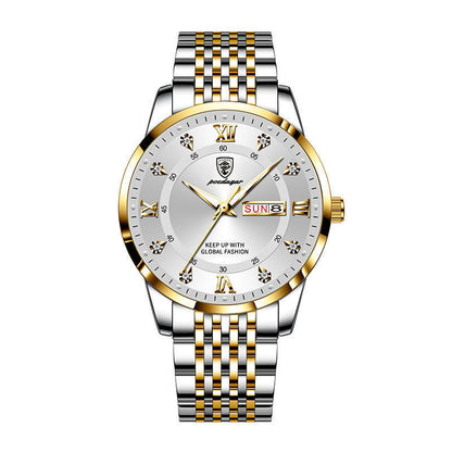 New Men's Watch Waterproof Luminous Calendar - ARCHSHOPE