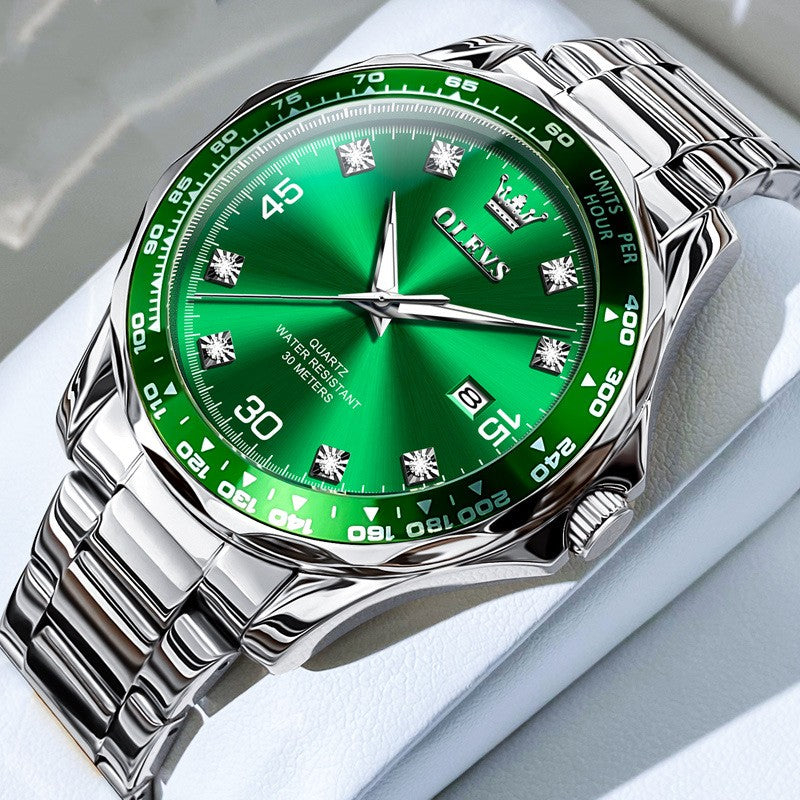 Green Submariner Quartz Watch Luminous Men's Watch - ARCHSHOPE