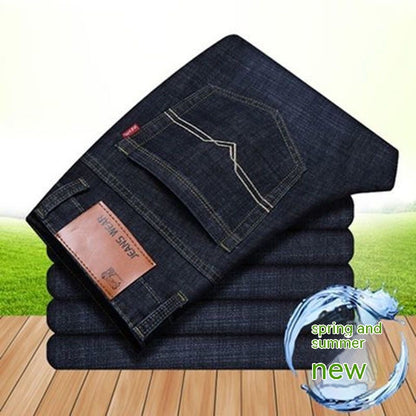 Elastische Herren Straight Tube Loose Casual Jeans