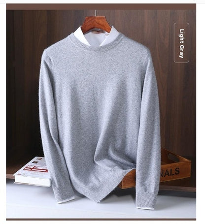 Rundhalspullover Lockerer Oversize-Strickpullover