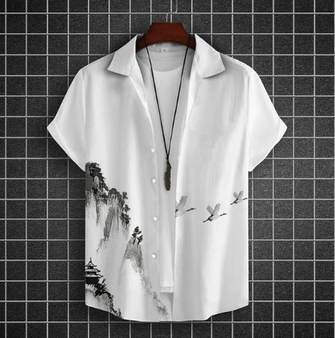 T-shirt décontracté à manches courtes et impression numérique 3D grande taille